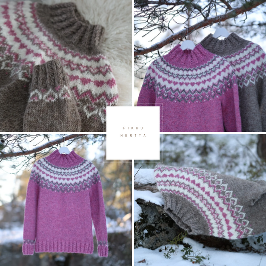 PIKKU HERTTA Stickanvisningar på svenska / Ruotsinkielinen neuleohje