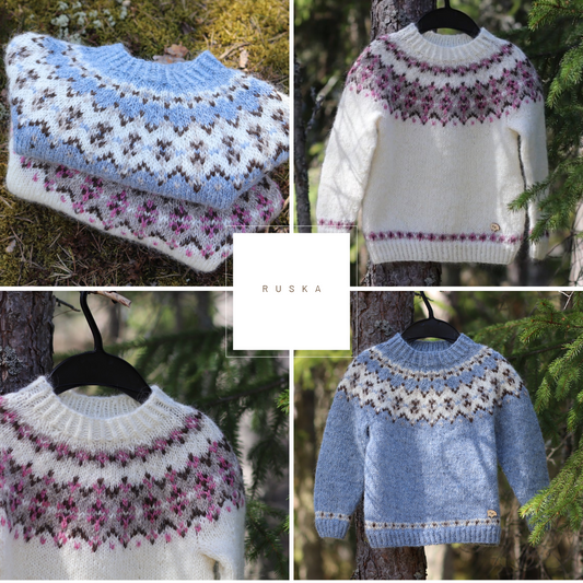 RUSKA Lasten Suomenkielinen neuleohje (FIN)