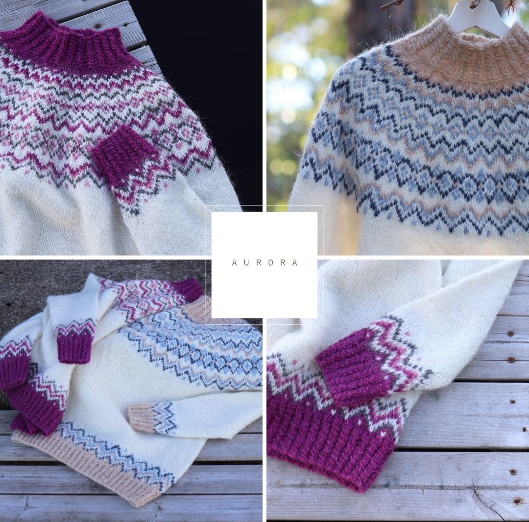 AURORA Suomenkielinen neuleohje / FIN