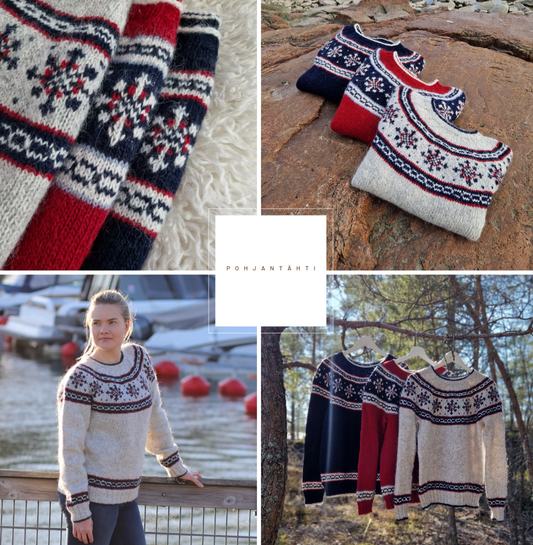 POHJANTÄHTI Suomenkielinen neuleohje / FIN