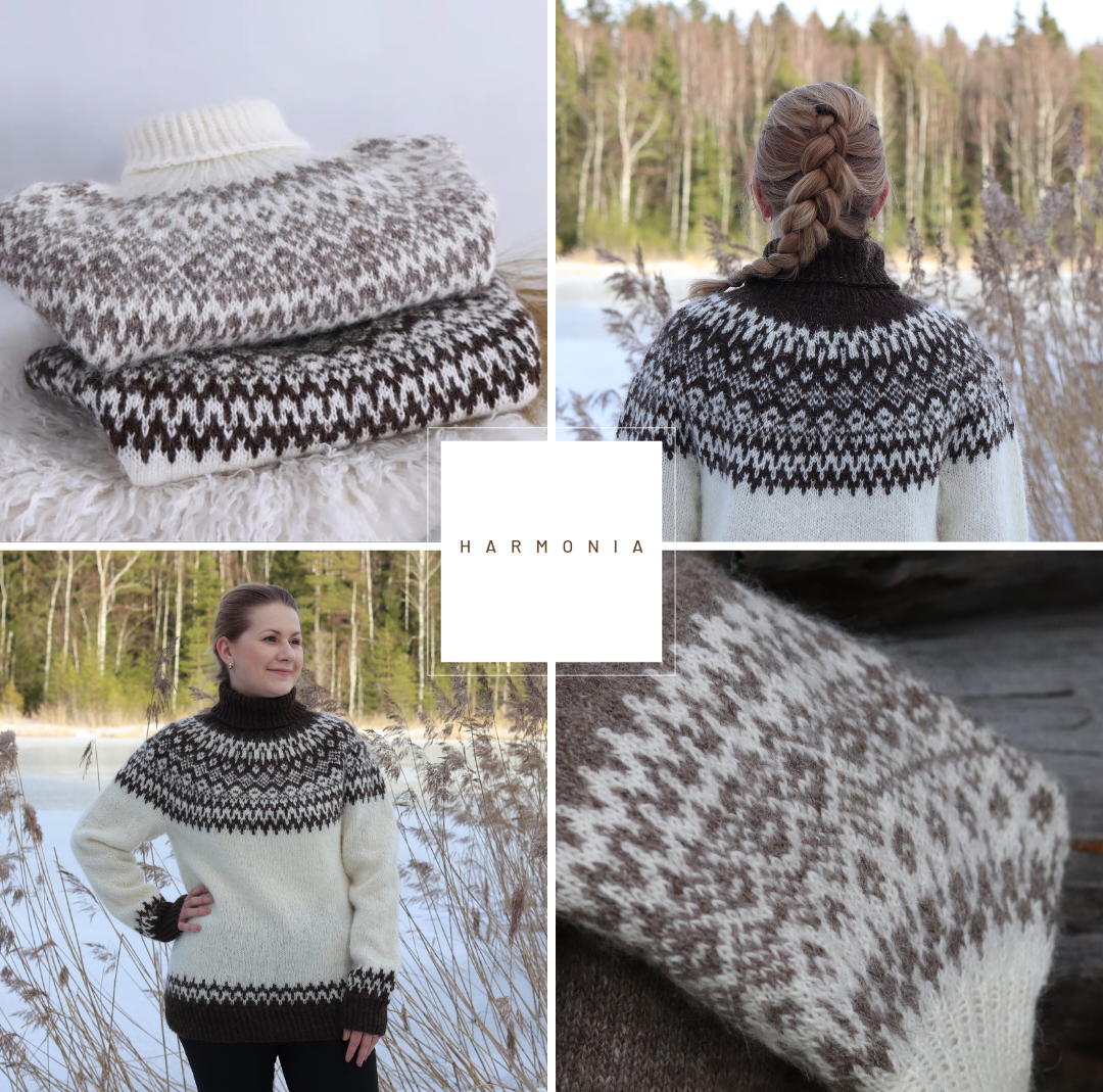 HARMONIA / HARMONI Stickanvisningar på svenska / Ruotsinkielinen neuleohje