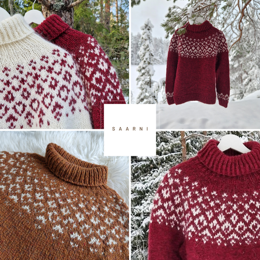 SAARNI  Suomenkielinen neuleohje / FIN