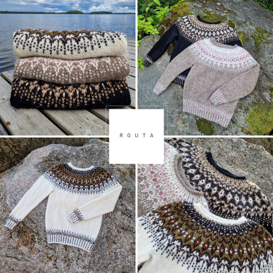 ROUTA/ FROST English Guide ENG /  Englanninkielinen neuleohje