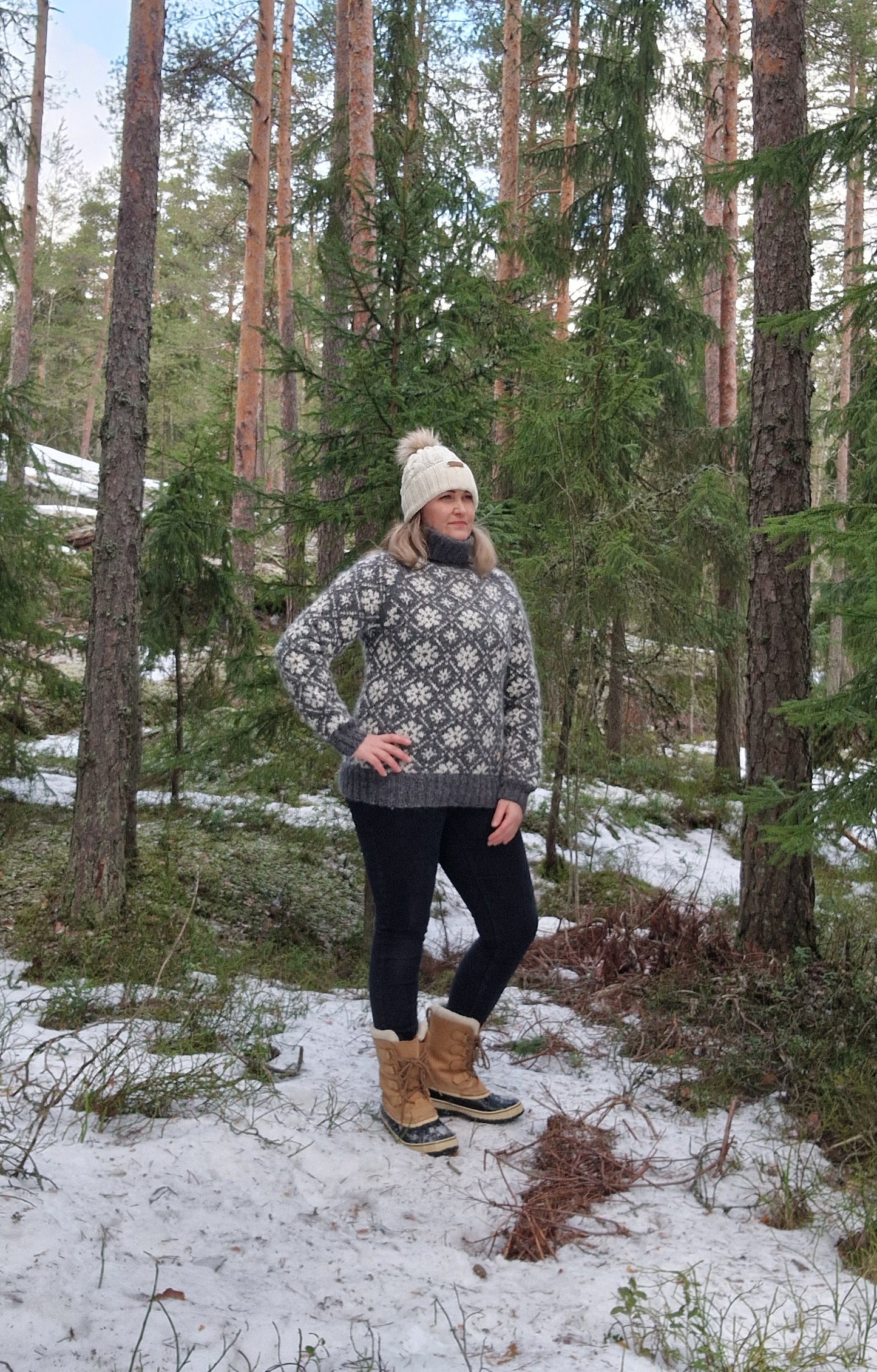 JÄÄKUKKA Suomenkielinen neuleohje / FIN