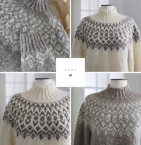 KORU / JEWEL Sweater guide ENG / Englanninkielinen versio