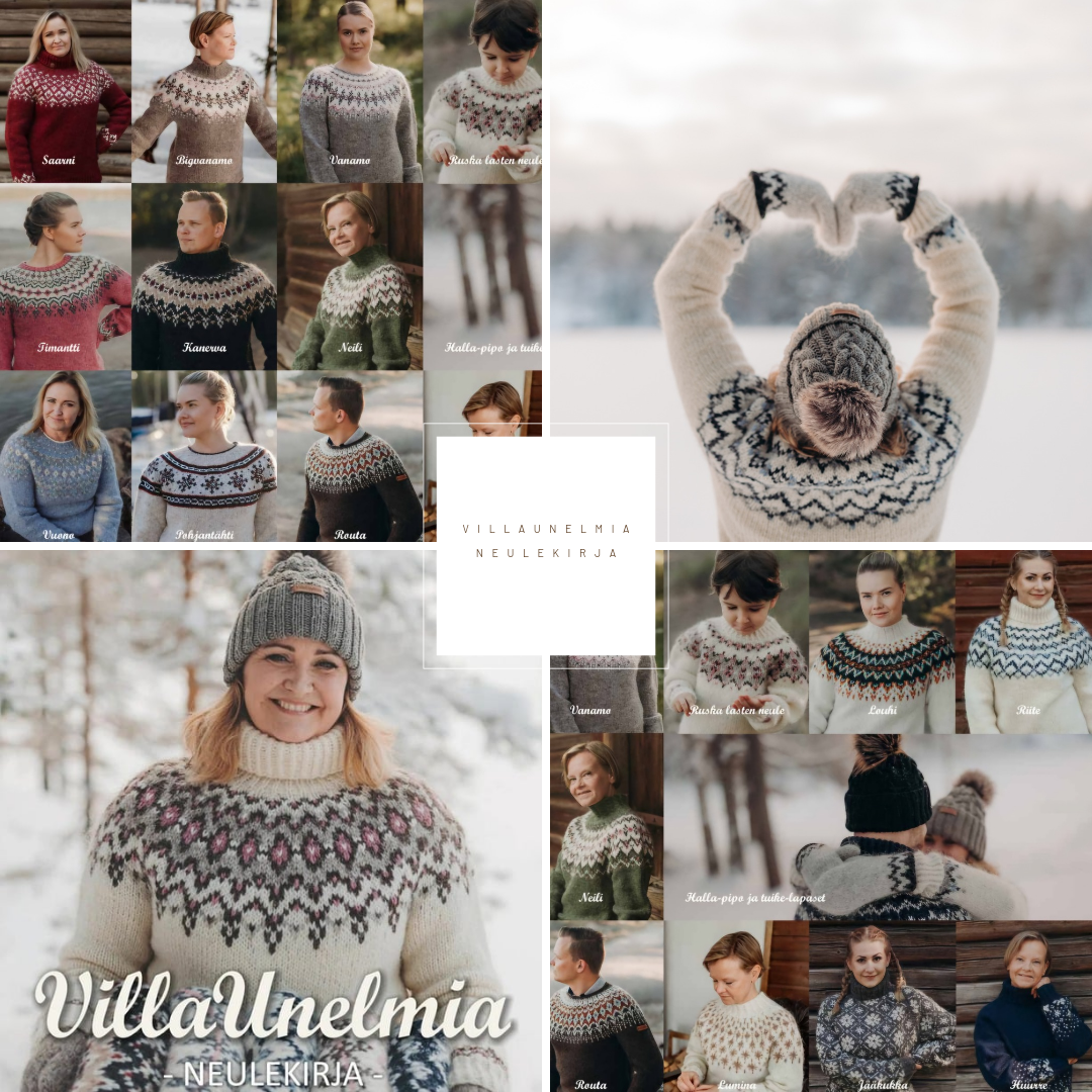 VILLAUNELMIA neulekirja  / Suomeksi ( FIN)