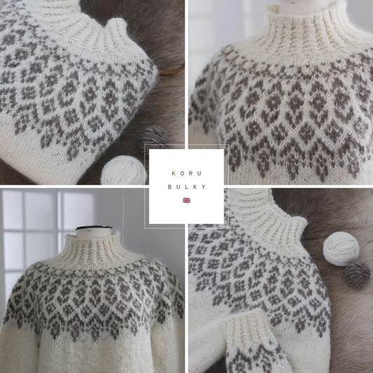 KORU Bulky Sweater guide ENG / Englanninkielinen versio